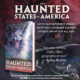 Promotional image of the cover of the book THE HAUNTED STATES OF AMERICA, a collaboration between SCBWI and Macmillan, with 52 authors, including Silvia Acevedo.