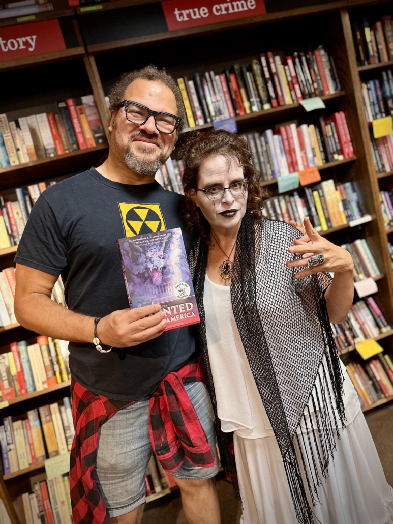 Illustrator Aaron Boyd and author Silvia Acevedo